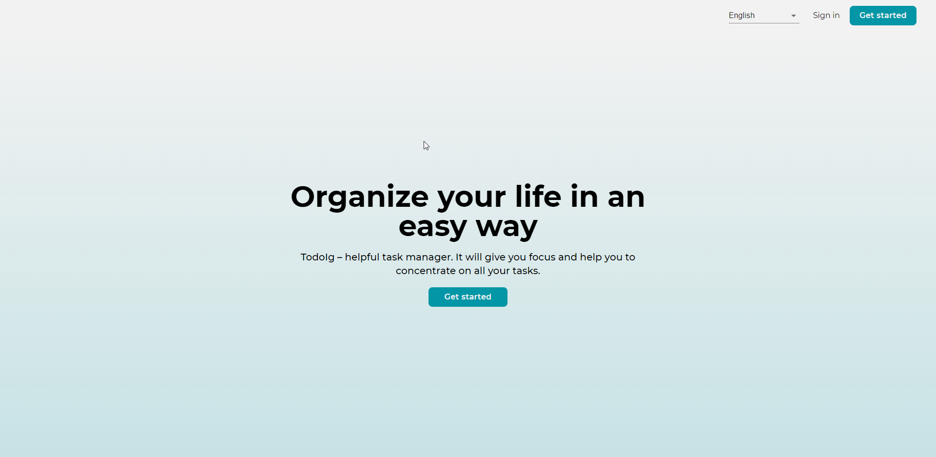 Project: "Todo app"
